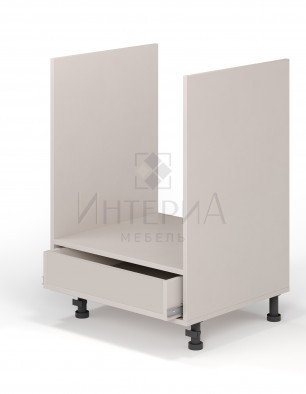 Тумба под духовку прямая 600x520x820, универсальная, без полок, 1 ящик