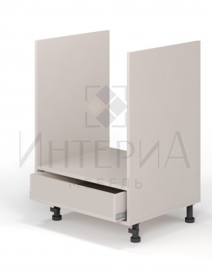 Тумба под духовку прямая 600x520x820, универсальная, без полок, 1 ящик