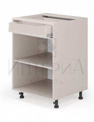 Тумба прямая 300x520x820, универсальная, 1 полка, 1 ящик