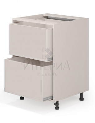 Тумба прямая 300x520x820, универсальная, без полок, 2 ящика