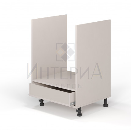 Тумба под духовку прямая 600x520x820, универсальная, без полок, 1 ящик